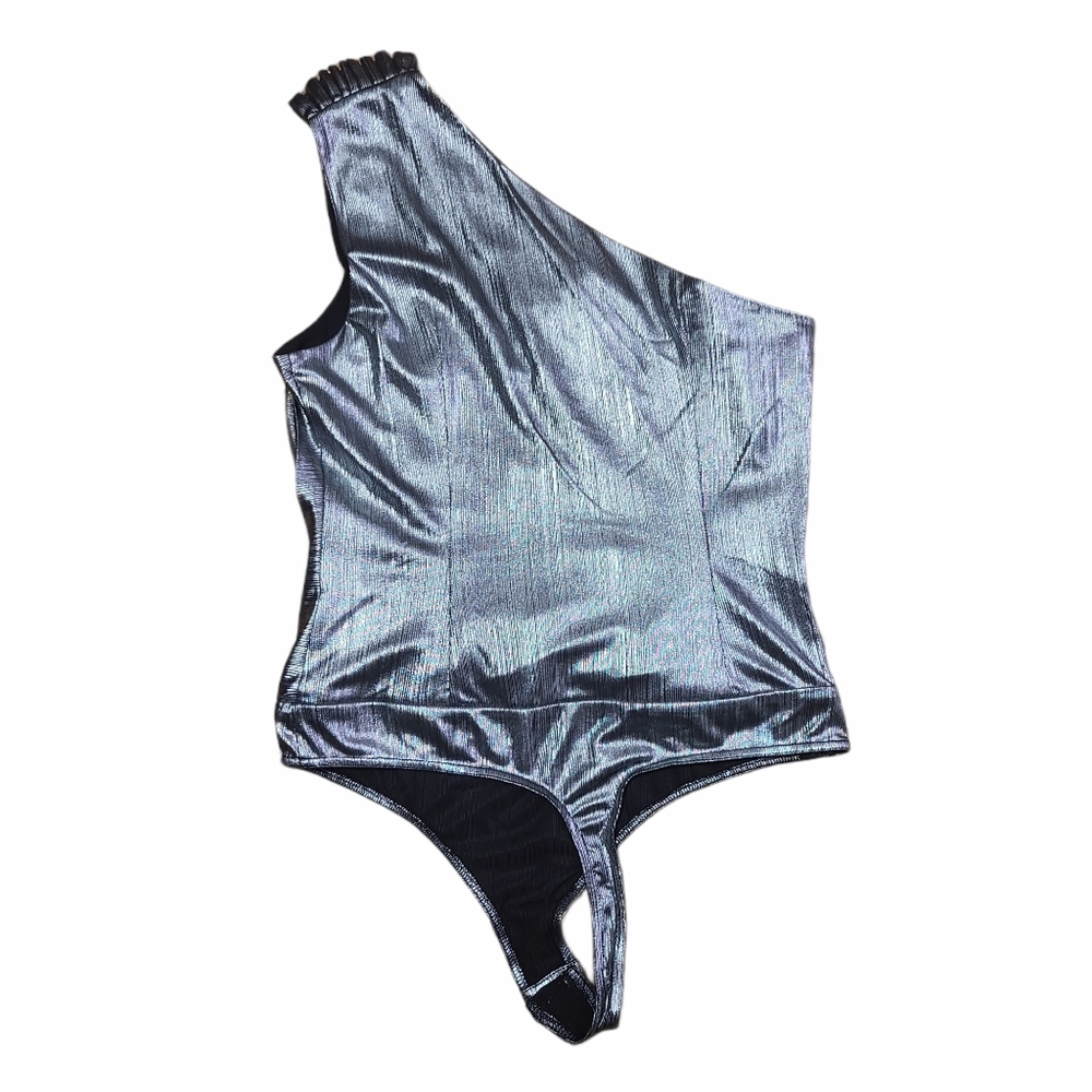 🚨 Sold Retrofete Cassie Gunmetal Bodysuit Size Small - Picture 5 of 7